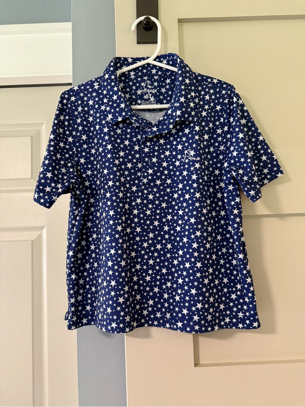 Rhoback “Lil Stars” Toddler Short Sleeve Performance Polo